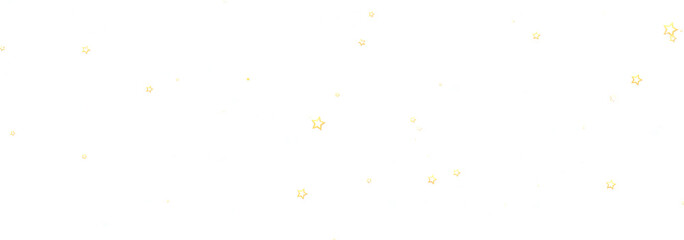 Sparkling gold stars scattered on a white background. Perfect for festive designs.