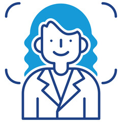 Obraz premium Facial Recognition Icon