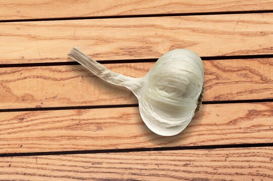 Organic fresh healthy garlic vegetable