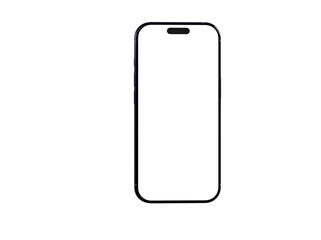 Clean, modern smartphone mockup with a blank screen. Ideal for app presentations and website design.