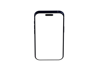 Clean design, blank screen smartphone mockup. Perfect for app presentations or website designs.
