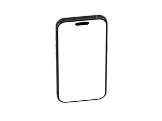 High-quality image of a modern smartphone with a blank screen, ideal for showcasing apps, websites, or mobile designs. Clean, minimalist aesthetic.
