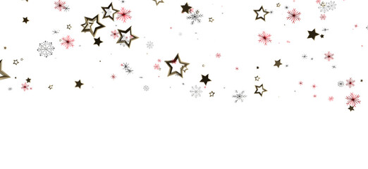 Elegant and festive background featuring golden stars and snowflakes. Perfect for Christmas, New Year, winter holidays, celebrations, and any de