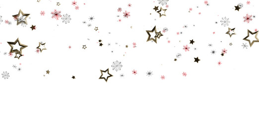 Festive background with stars and snowflakes, ideal for holiday designs, christmas cards, new year promotions and more.