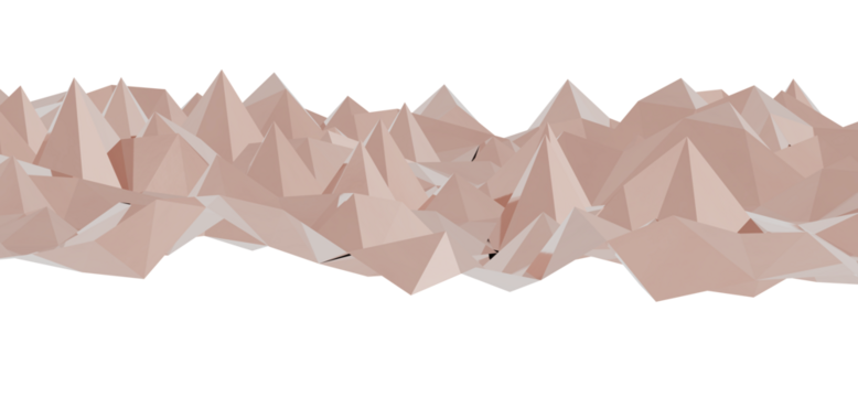 Stunning abstract landscape image featuring a low poly mountain range. Perfect for backgrounds, presentations, or design projects.  Download now!