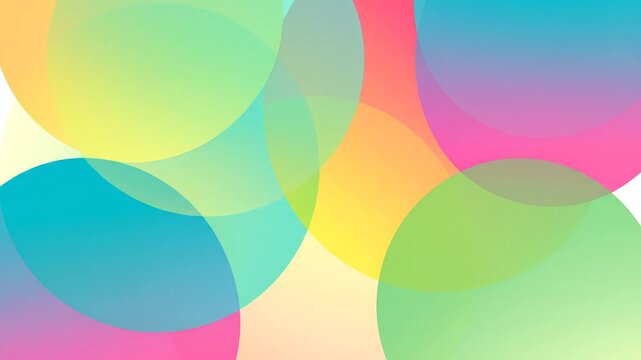 Abstract colorful overlapping circles (2)