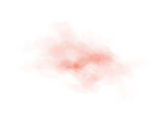 Fototapeta premium Light Red Smoke PNG Transparent Cloud Effect with Soft Mist and Vapor Texture