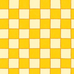 Yellow checkered geometric pattern