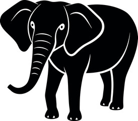 Vectorized Drawing Of Elephant
