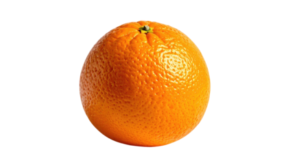 A fully lit, close-up shot of a ripe, whole citrus fruit with a black backdrop