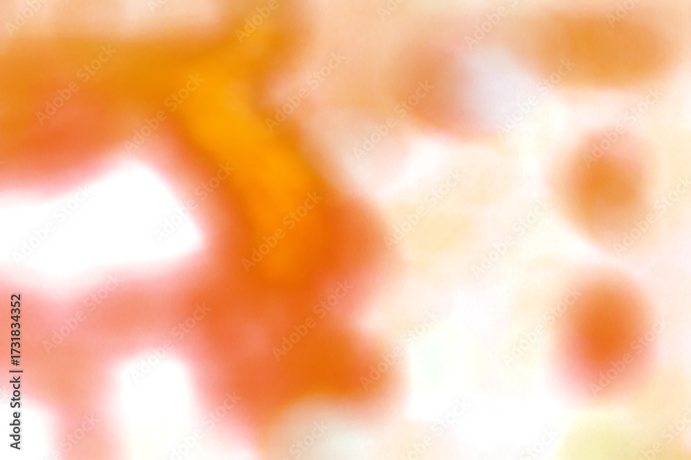 Wall mural yellow orange glowing blur light leak effect on transparent background. abstract soft gradient with 