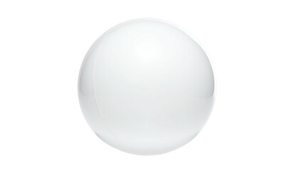A glossy, spherical white object against a stark black background