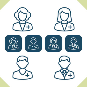 Medical Staff Icons