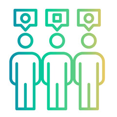 difference Line Gradient Icon