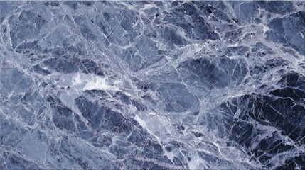 Naklejka premium Abstract blue marble surface texture showcasing glossy digital decorative tiles in grey hues design