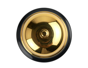 Polished gold bell, circular, centered