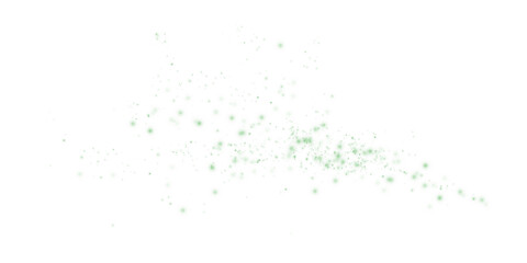 Shimmering Green Abstract Stars and Light Overlay with Glowing Particles and Glistening Shine for Luxury Backgrounds