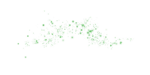 Shimmering Green Abstract Stars and Light Overlay with Glowing Particles and Glistening Shine for Luxury Backgrounds