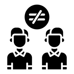 difference Solid icon