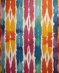 Abstract background in Ikat technique . Printable pattern for wall decorations.