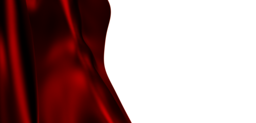Luxury red silk fabric, elegant drape, perfect for design projects.  High-resolution image.
