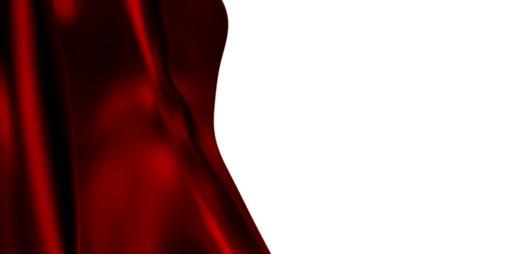 Luxury red silk fabric, elegant drape, perfect for design projects.  High-resolution image.