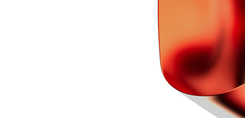 Modern abstract background with a vibrant red curve. Perfect for design projects needing a bold, clean aesthetic.