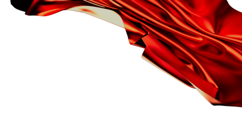 Luxury red silk fabric, elegant drape, flowing texture, perfect background. Ideal for design projects.