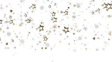 Sparkling stars and snowflakes, perfect for holidays, celebration, and winter designs.