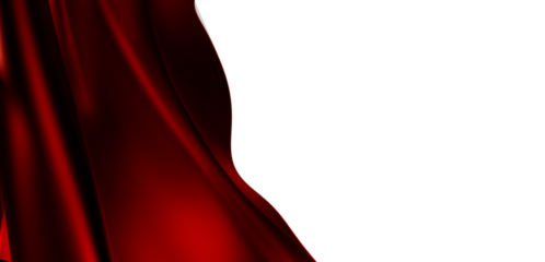 Elegant red silk fabric texture with copy space. Ideal for luxury, fashion, and beauty designs.