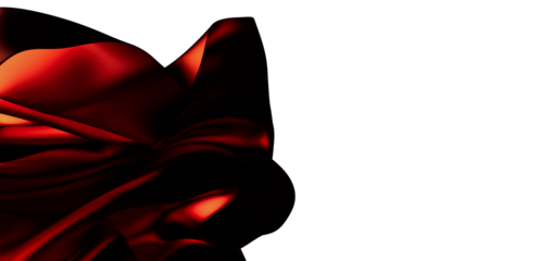 Red silk fabric flowing, abstract background, elegant, luxurious, sensual, flowing texture, dynamic movement, rich color.