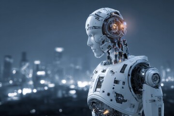 Naklejka premium Technology and Innovation, Global Innovation and Tech development, Digital ecosystem, tech industry, AI, Artificial Intelligence, Digital ecosystem 