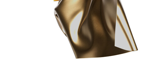 Premium stock photo of elegant bronze fabric. Perfect for luxury, fashion, and design projects.