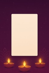Diwali Diyas Festive Frame