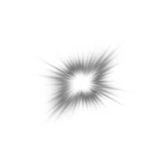 Naklejka premium White Star Light Sparkle, Glowing Flare Effect and Shimmer Shine Glow Elements