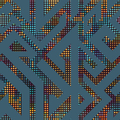 Colored circle seamless pattern