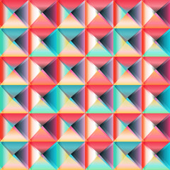 Geometric triangles seamless pattern