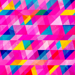 Grunge triangle seamless pattern