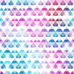 Rainbow color triangle seamless pattern