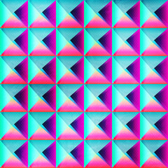 Neon color triangle seamless pattern