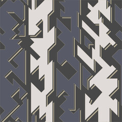 Tech geometric seamless pattern