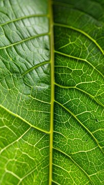 Close-up of a vibrant green leaf (3)