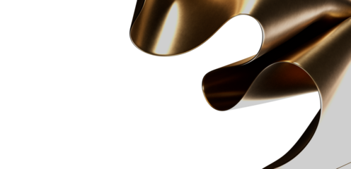 Modern abstract background with elegant brown metallic waves. Perfect for luxury branding, website headers, and presentations.