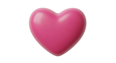 Isolated Pink Heart Shape, Love Symbol, Romance, Valentine's Day Icon, Valentine, Romance, Love