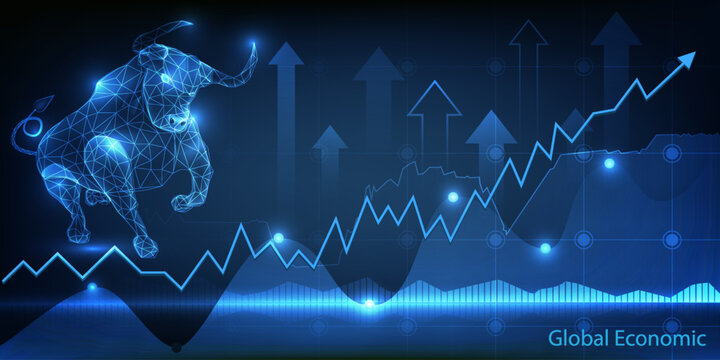 Abstract world economic artwork for business financial and investment background.Vector illustrations.