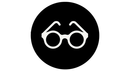 Isolated stylish glasses, vision eyeglasses with round frames, cool fashion trend object