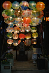 夜の街のスナップ撮影