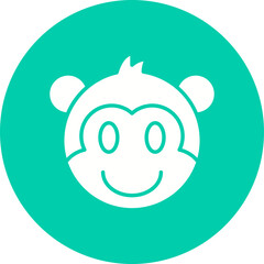 vector illustration of a cartoon face