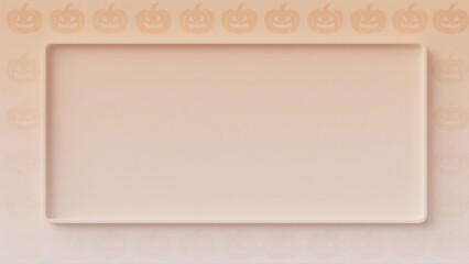 halloween blank photo frame on the wall