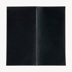 Black folded blank brochure with copy space